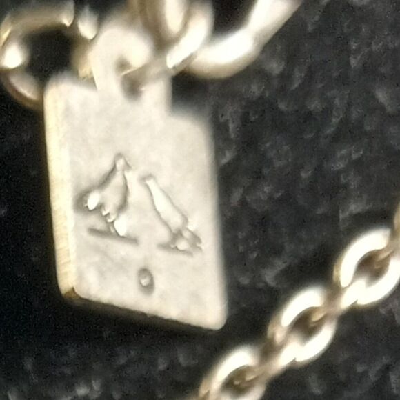 Rook & Crow Circles and Crystal Pendant Handmade with Silver tone chain Necklace - Picture 4 of 7